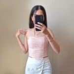 کراپ دلارا_نیمتنه صورتی