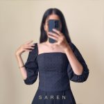کراپ مشکی_ نیمتنه آستیندار آوان