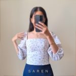 کراپ پینترستی _ کراپ جوانه _نیمتنه گلدار