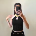 کراپ گردنی مشکی _ کراپ مجلسی طلوع